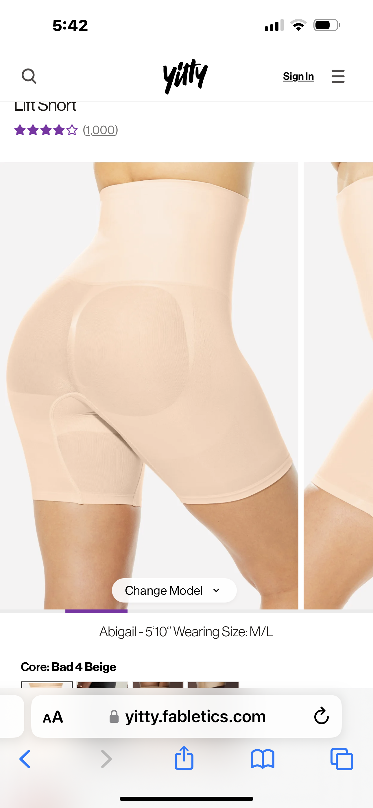 High waist shorts Shapewear