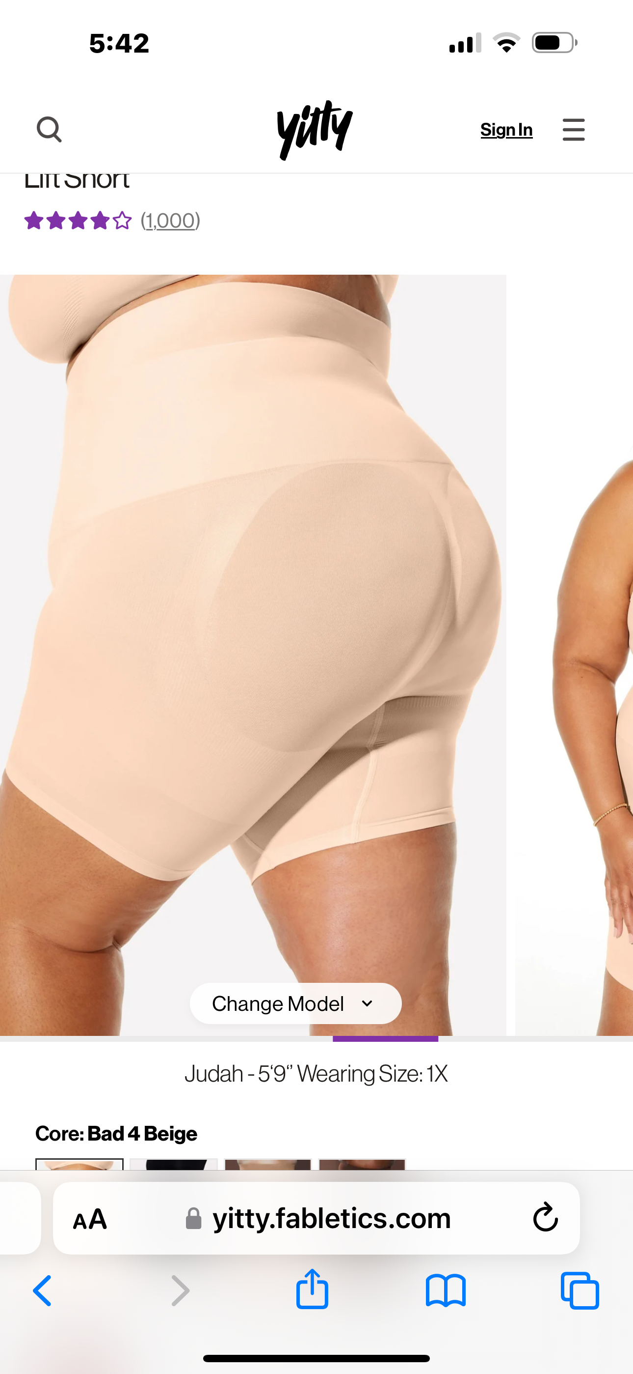 High waist shorts Shapewear